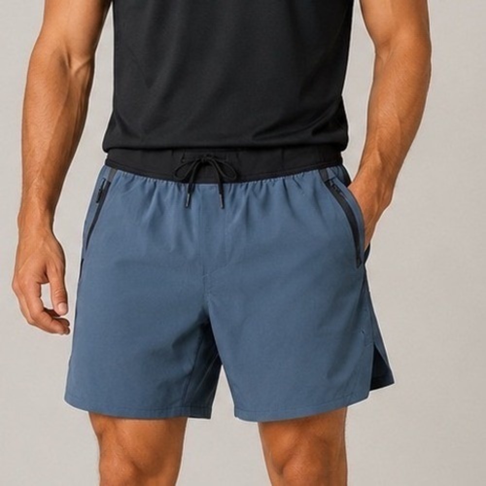 Ten Thousand The Interval Short Mens S Blue Lined Athletic Training